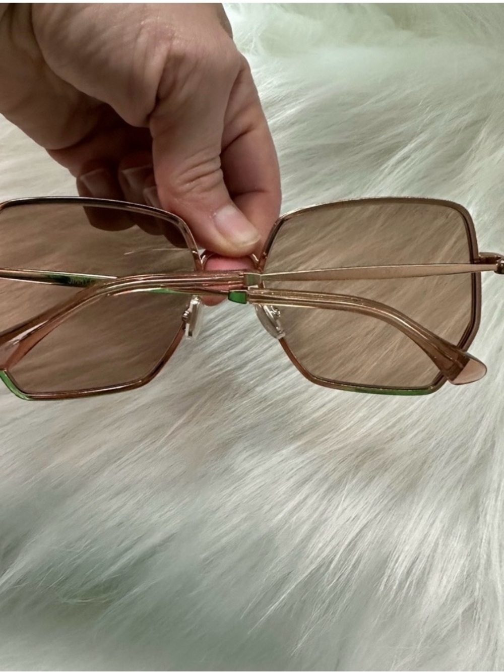 Jimmy Choo Brown Gradient Oversized Women's Sunglasses - Picture 5 of 5